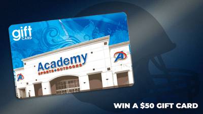 Win a $50 Academy Sports + Outdoor Gift Card with Jenny & Tony