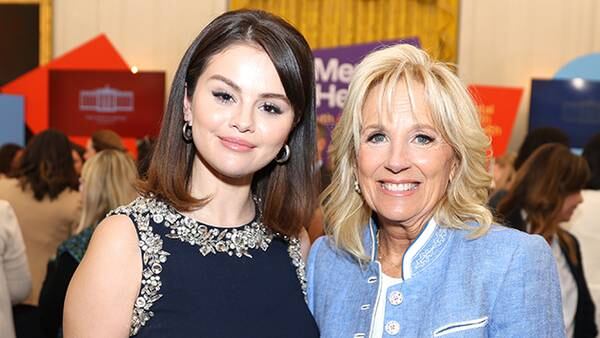 Selena Gomez rallies for mental health alongside first lady Jill Biden