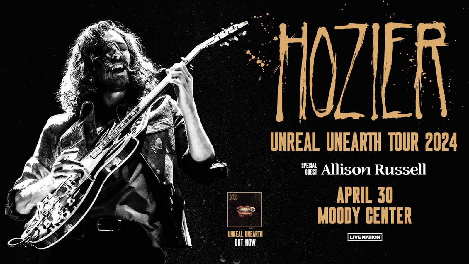 Hozier Unreal Unearth Tour April 30, 2024 Hits 105.3 San Antonio’s