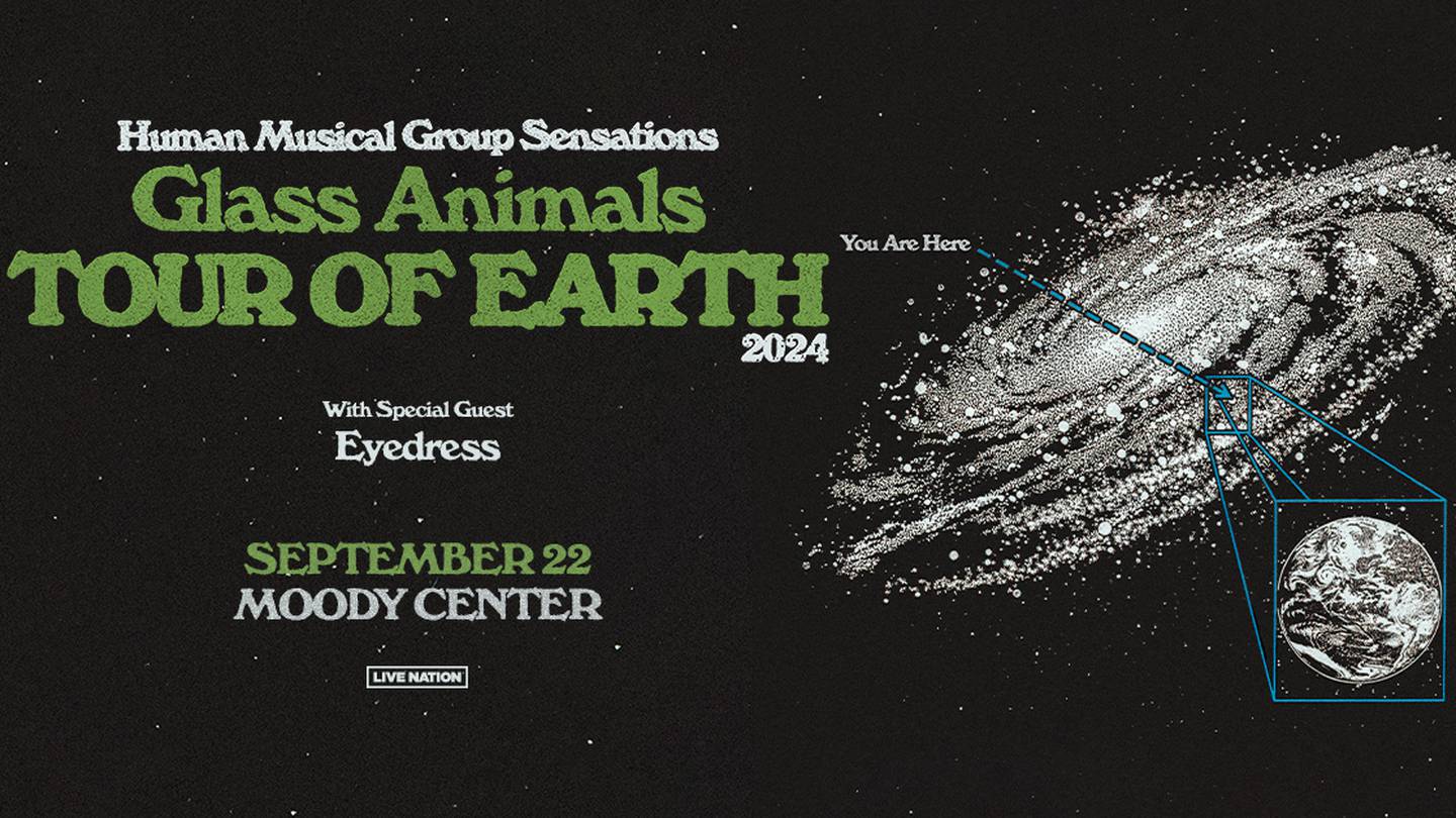 Human Musical Group Sensations GLASS ANIMALS: TOUR OF EARTH, September 22nd at the Moody Center in Austin