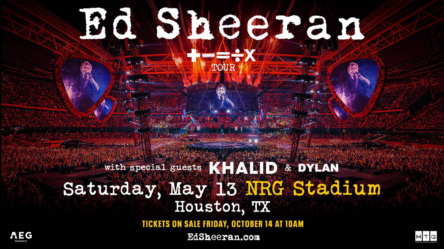 Win Tickets to Ed Sheeran at NRG May 13th with Jenny & Tony in the Morning