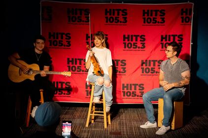 Lindsey Stirling stopped by the HITS 105.3 performance studio for a special private performance for our winners, before her show at the Majestic in San Antonio. She played some songs acoustic, answered a lot of questions, and took photos with all the winners. Great performance, and such a nice person!