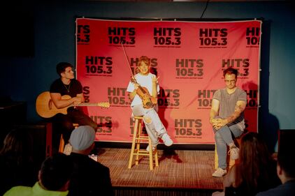 Lindsey Stirling stopped by the HITS 105.3 performance studio for a special private performance for our winners, before her show at the Majestic in San Antonio. She played some songs acoustic, answered a lot of questions, and took photos with all the winners. Great performance, and such a nice person!