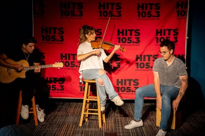 Lindsey Stirling stopped by the HITS 105.3 performance studio for a special private performance for our winners, before her show at the Majestic in San Antonio. She played some songs acoustic, answered a lot of questions, and took photos with all the winners. Great performance, and such a nice person!