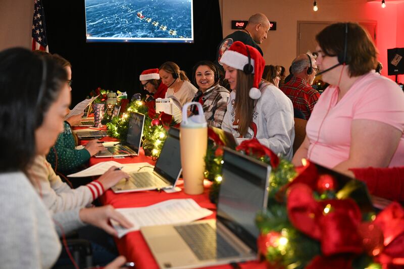 NORAD volunteers tracking Santa
