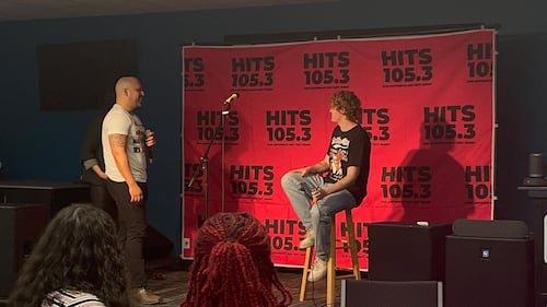 Hits 105.3 invited winners to our studios for a special private performance from Knox, and took sock donations for charity! Thanks to everyone who came out and donated! What a great private show!